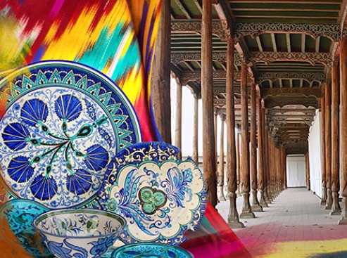 Нежнейший шелк и самобытная керамика.